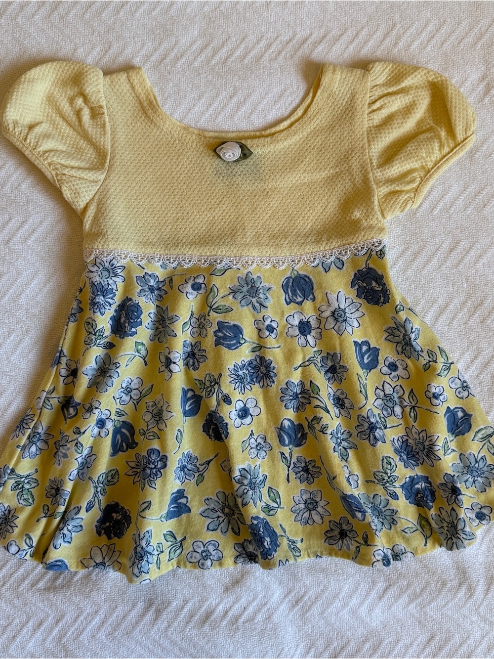 Buttercup Yellow Floral Toddler Tunic